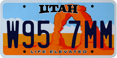 UT license plate W957MM