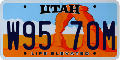 UT license plate W957OM