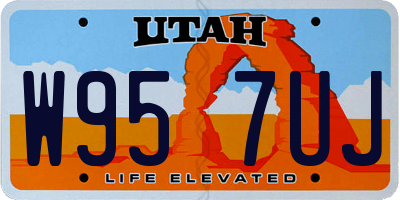 UT license plate W957UJ