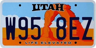 UT license plate W958EZ