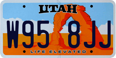 UT license plate W958JJ