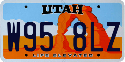UT license plate W958LZ