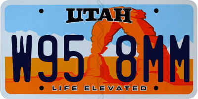 UT license plate W958MM