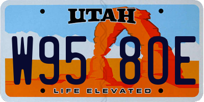 UT license plate W958OE