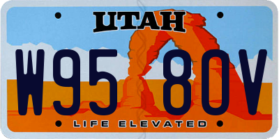 UT license plate W958OV