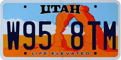 UT license plate W958TM