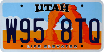 UT license plate W958TQ