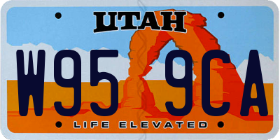 UT license plate W959CA