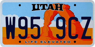 UT license plate W959CZ