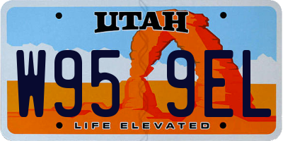 UT license plate W959EL