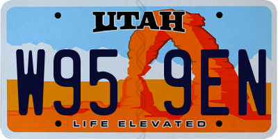 UT license plate W959EN