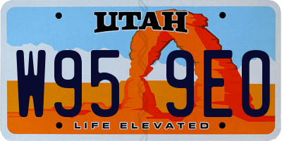 UT license plate W959EO