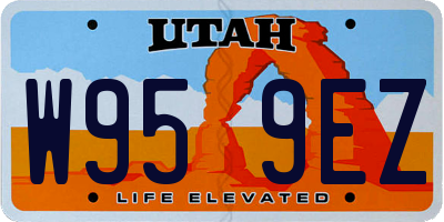 UT license plate W959EZ