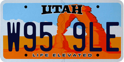 UT license plate W959LE