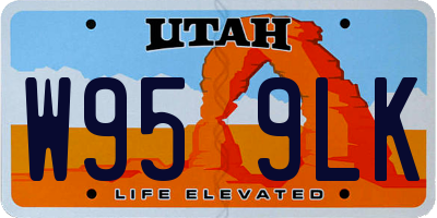 UT license plate W959LK