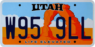 UT license plate W959LL