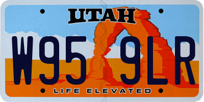 UT license plate W959LR