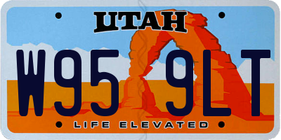 UT license plate W959LT