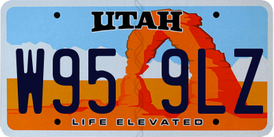 UT license plate W959LZ