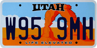 UT license plate W959MH