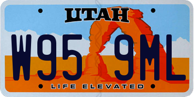 UT license plate W959ML