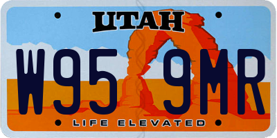 UT license plate W959MR