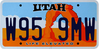 UT license plate W959MW