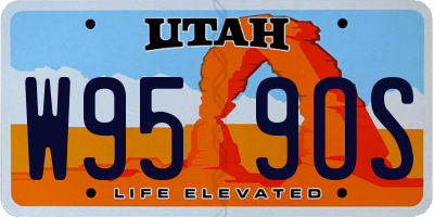 UT license plate W959OS