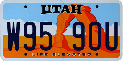 UT license plate W959OU