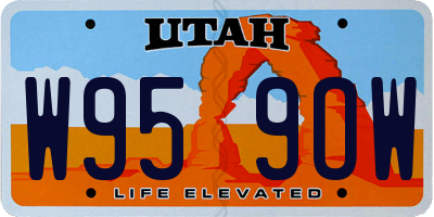 UT license plate W959OW