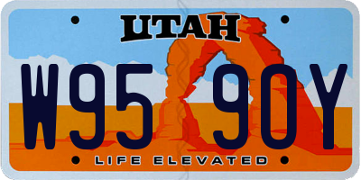 UT license plate W959OY