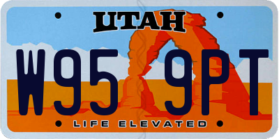 UT license plate W959PT