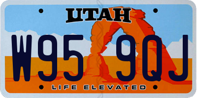UT license plate W959QJ