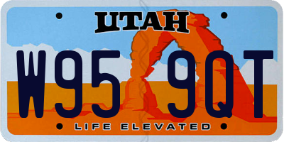 UT license plate W959QT
