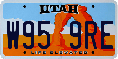 UT license plate W959RE