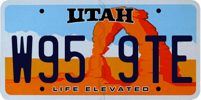 UT license plate W959TE