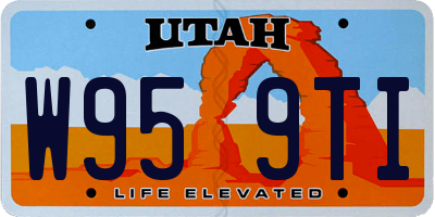 UT license plate W959TI