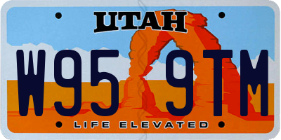UT license plate W959TM