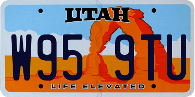 UT license plate W959TU