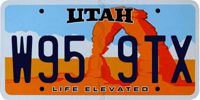 UT license plate W959TX