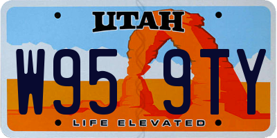 UT license plate W959TY