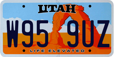 UT license plate W959UZ
