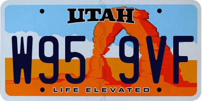 UT license plate W959VF