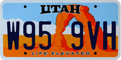 UT license plate W959VH