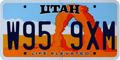 UT license plate W959XM