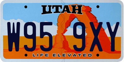 UT license plate W959XY