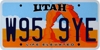 UT license plate W959YE