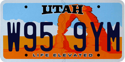 UT license plate W959YM