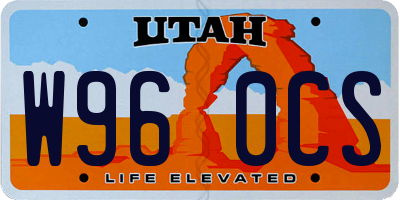 UT license plate W960CS