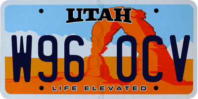 UT license plate W960CV